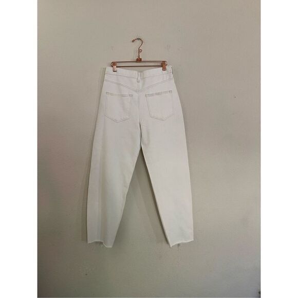 NWT Ted baker white barrel leg denim jeans size 27 - Picture 2 of 9